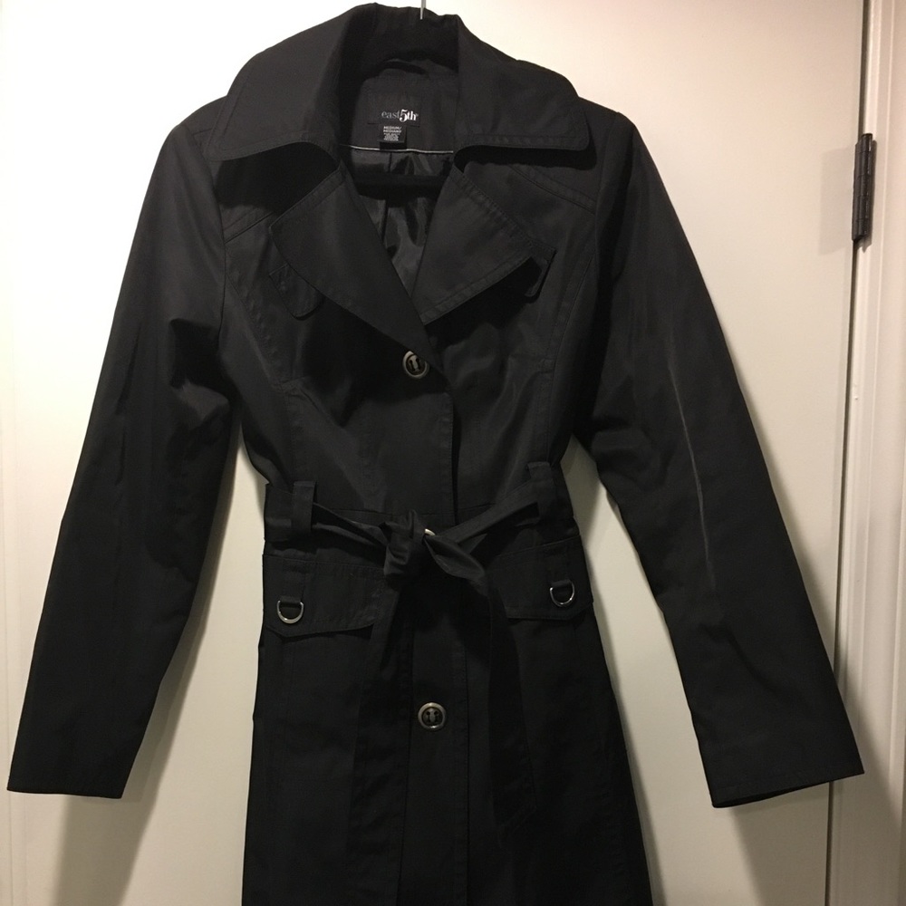 Black trench coat